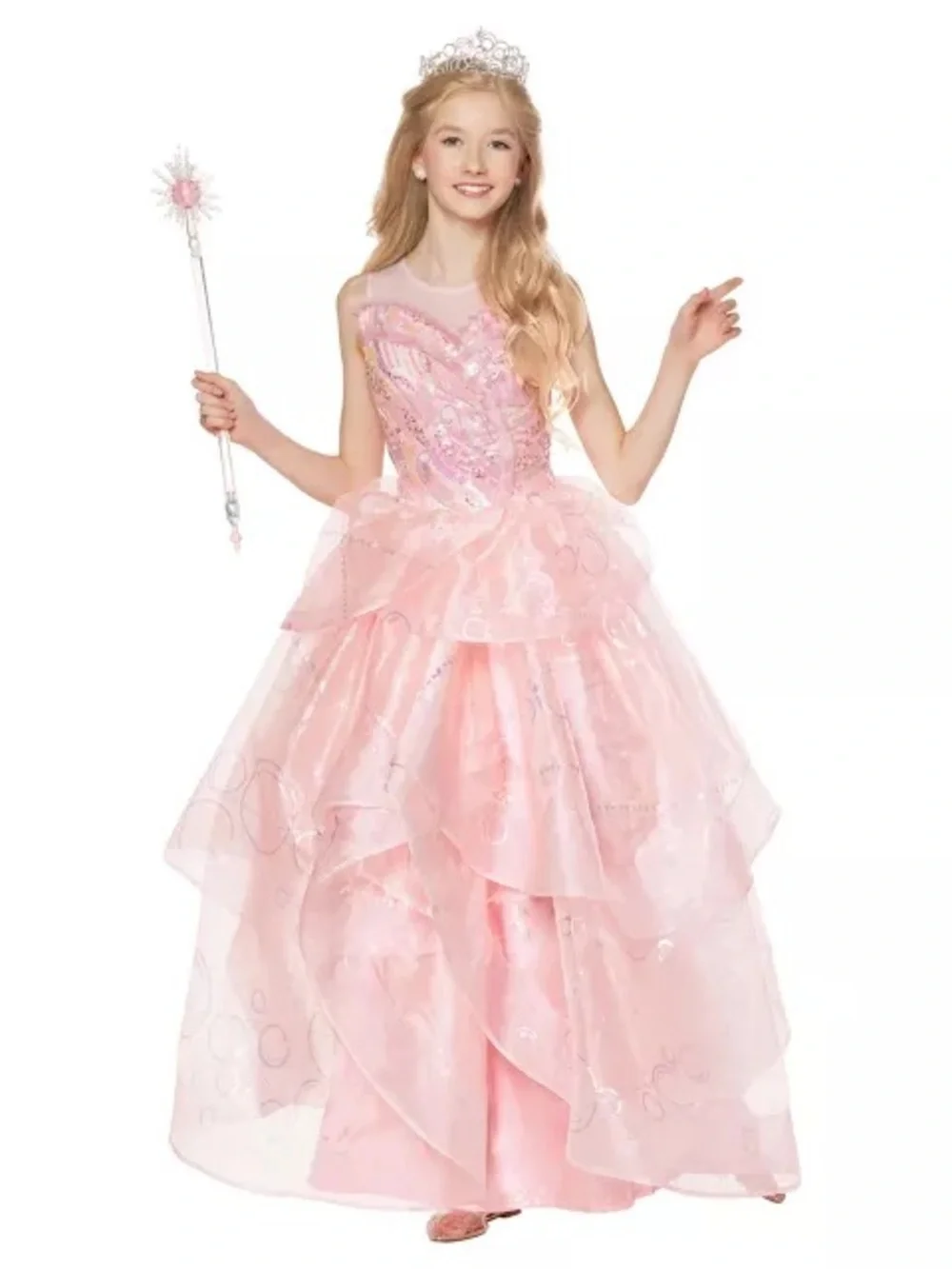 Spirit Pink Sequin Tulle Glinda Dress